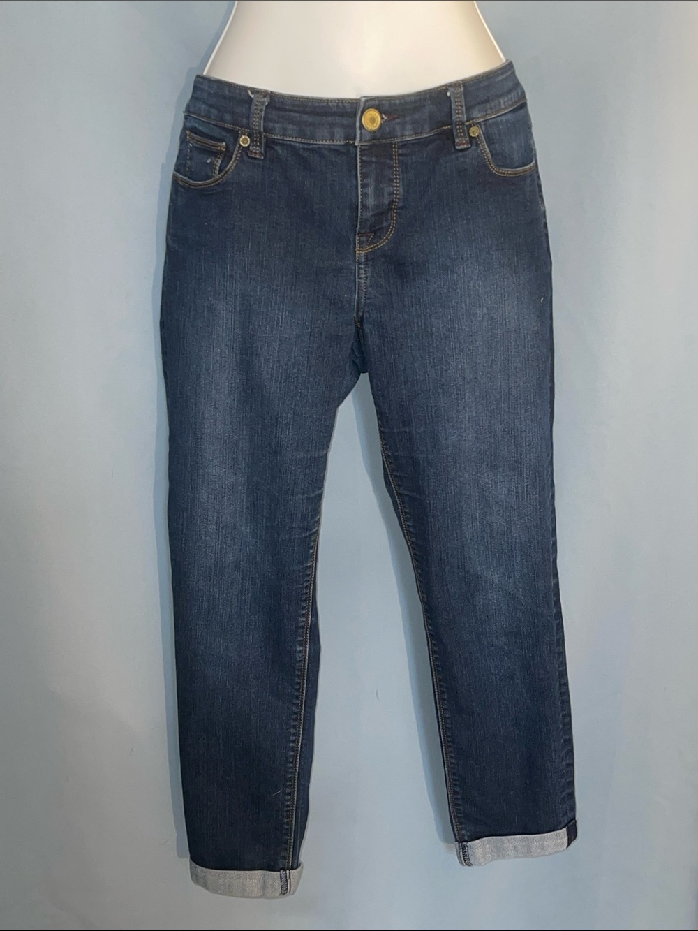 The Limited Dark Blue Boyfriend Jeans